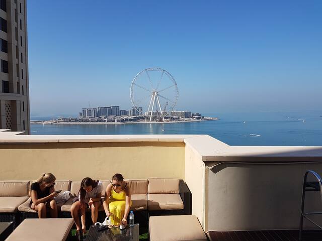 Dubai Eye View (On the Beach) # Hostel Dorm3