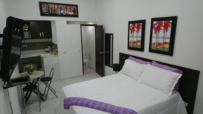 Nuevo Aparta estudio San Antonio Cali Moderno 1a8