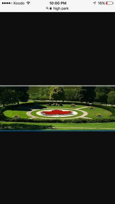 15 min walk to high park