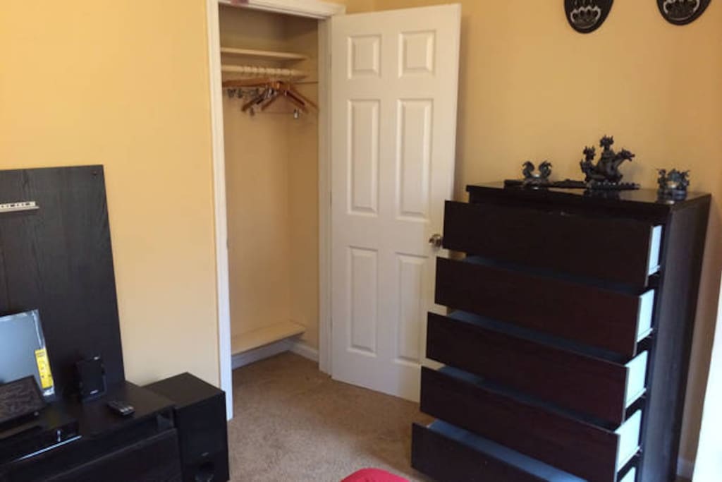 Plenty of storage for your clothes, bags and souvenirs during your trip.