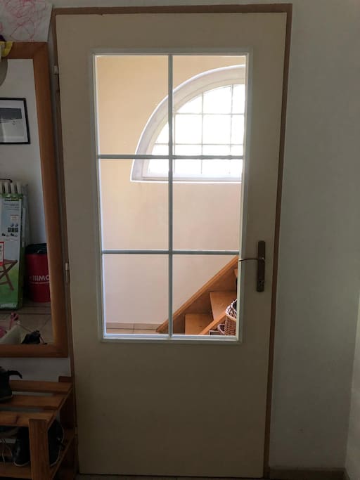 Door one floor under the apartment