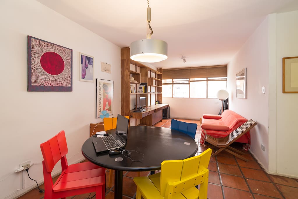 sala de jantar e estar