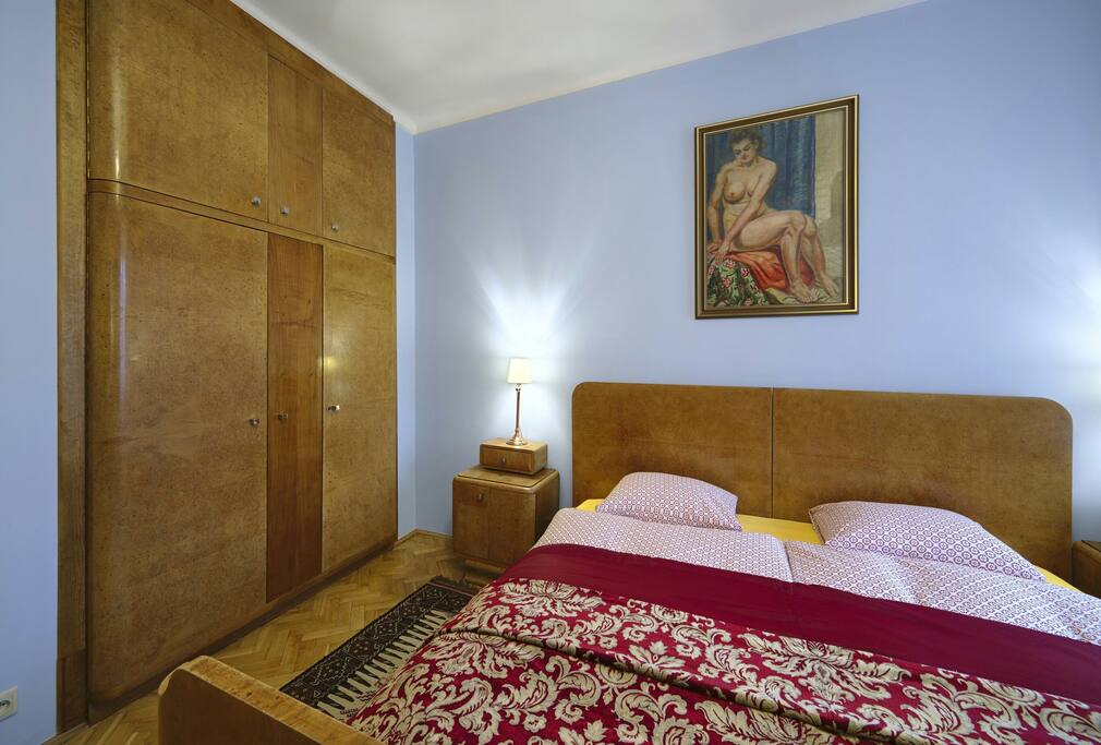 Bedroom and wardrobe