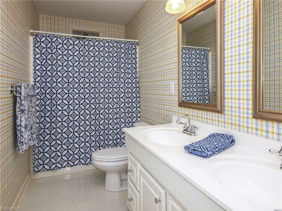 Bathroom right across the hall