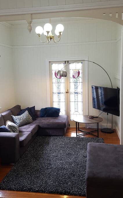 Living room with 50 inch TV
