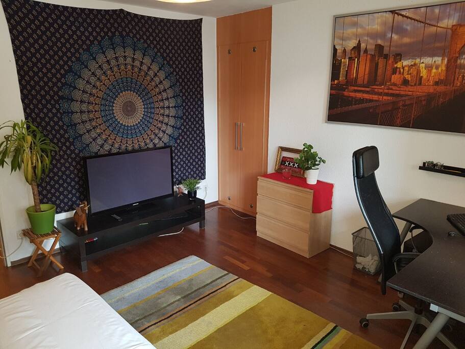 Wohn- und Schlafzimmer