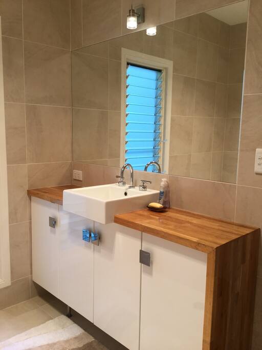 Guests have own bathroom.