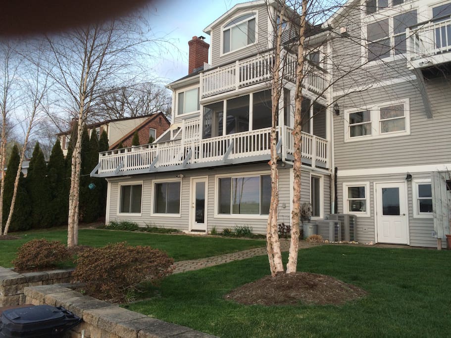 View of house with back to lake