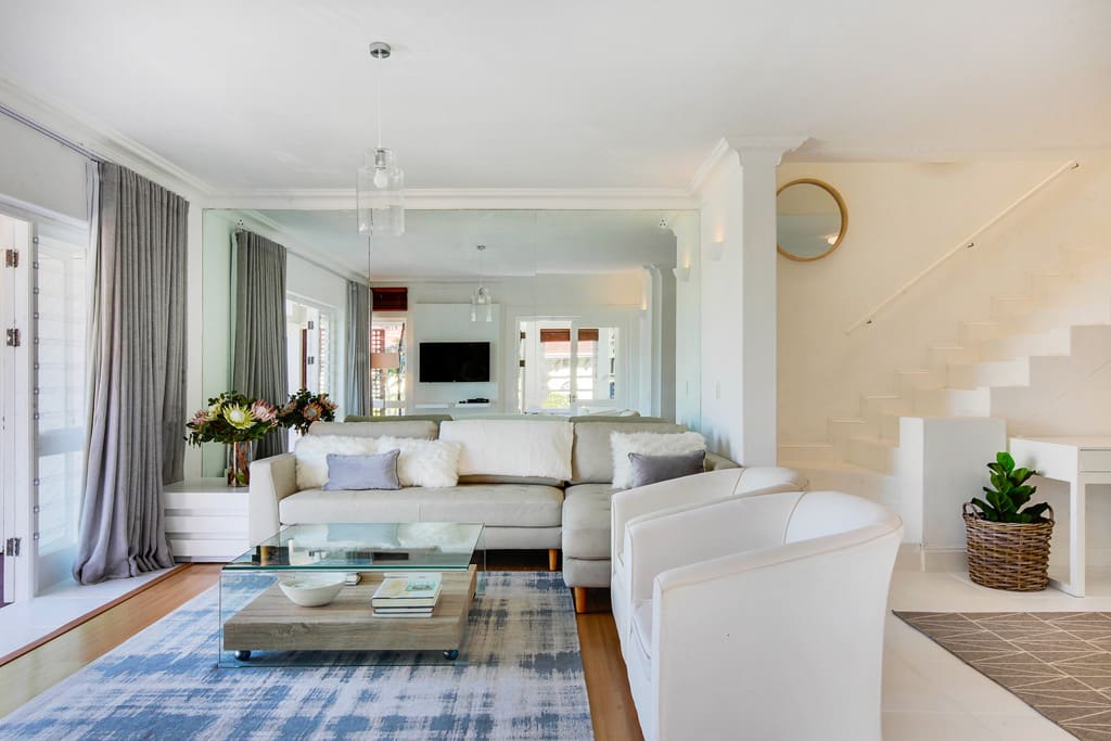 Lounge - easily made cosy with comfy couch and armchairs