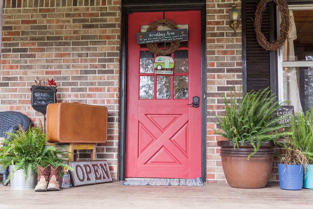 Front door to BnB entrance.
