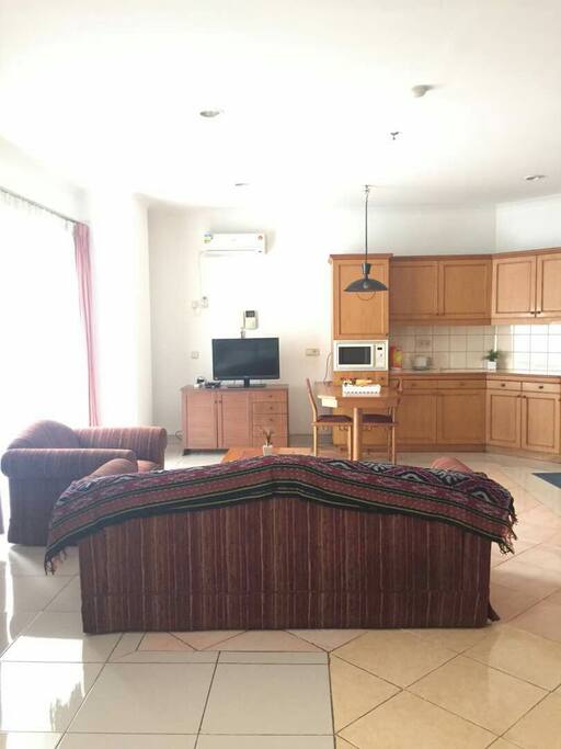 TV,sofa and pantry