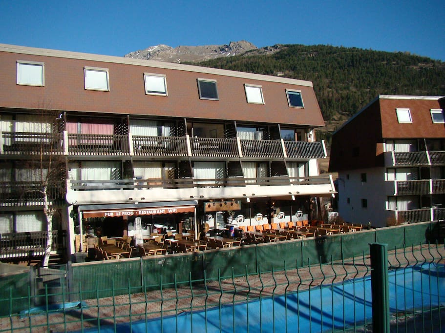Immeuble Le Lautaret depuis piste