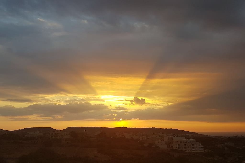 Sunset View from back terrace