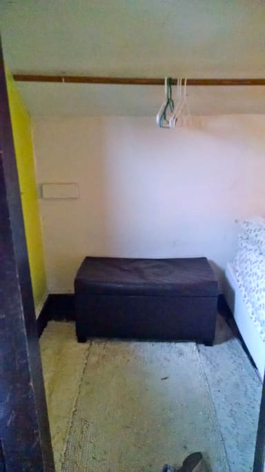Room for shoes and clothes.