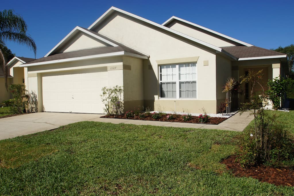 Front view of the house