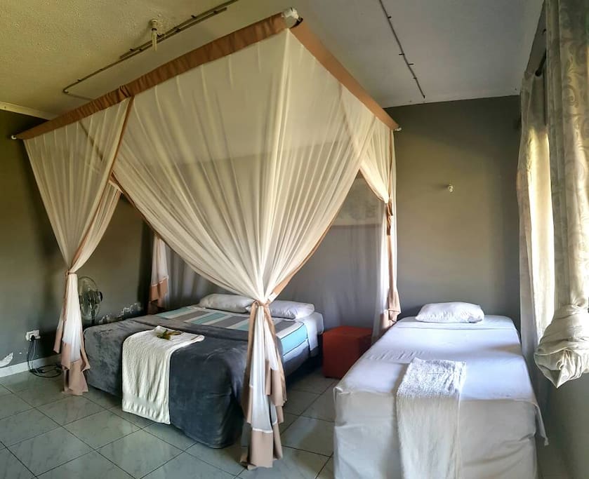 Bedroom with two beds