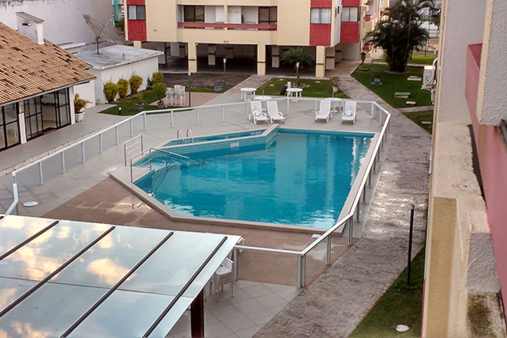 view to the pool