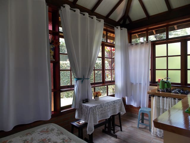Entire home with Studio bedrooms in Nova Friburgo - Studio in Atlantic Forest small town