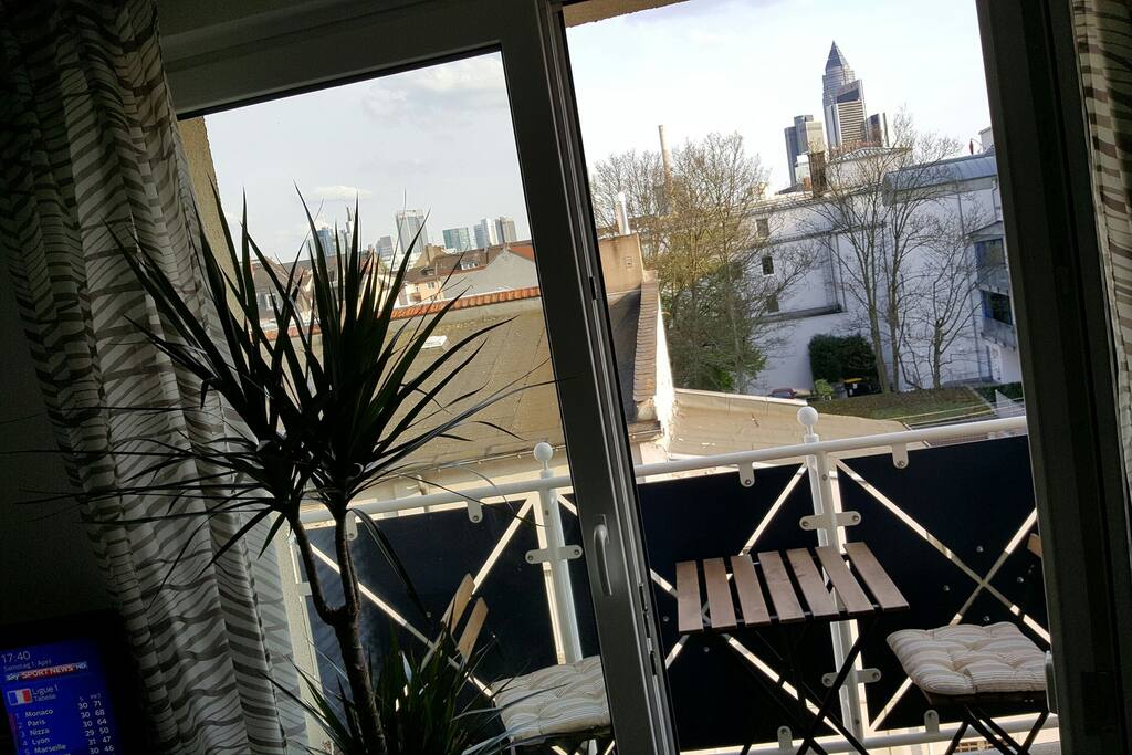 Living Room with skyline view