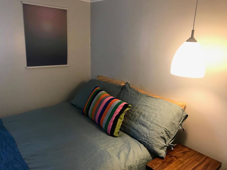 Full size bed with one side entry
