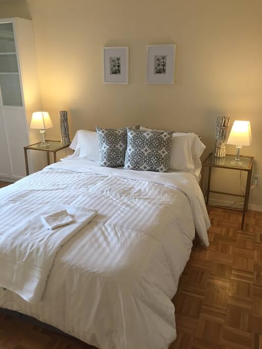 Sunny, spacious room you will be staying in