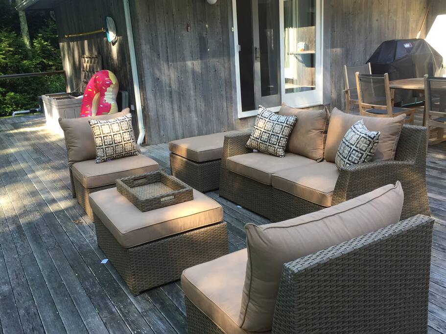 deck by pool