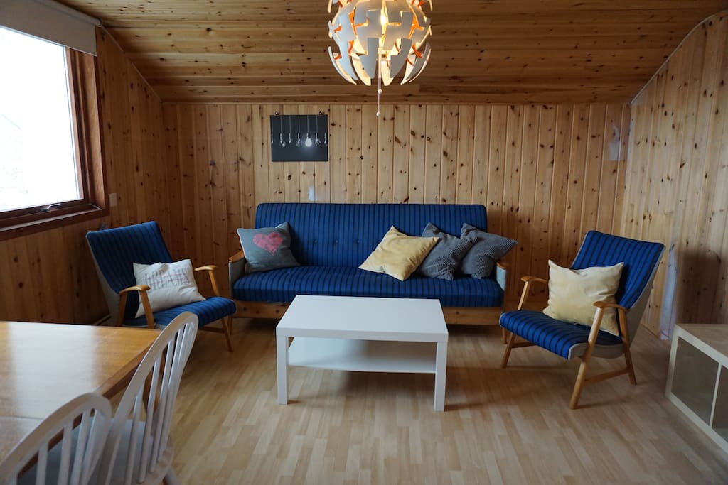 Living room with sofabed.