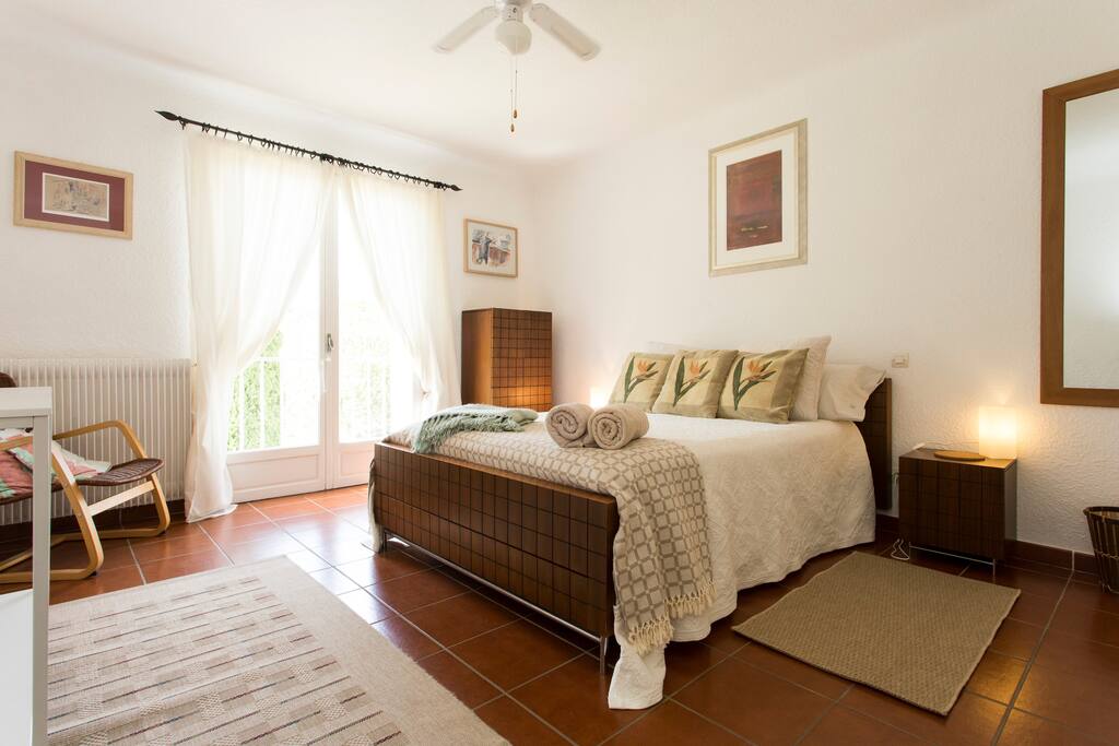 Bedroom suite two , bedroom 3: double bed , ceiling & floor standing fan ( can have single bed added )