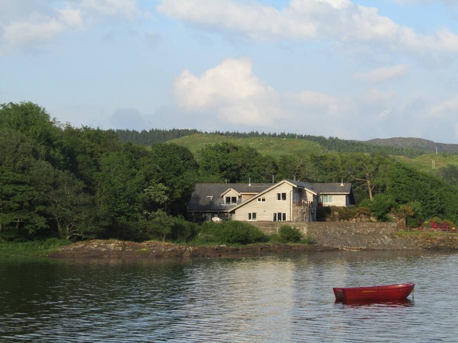 Pier West is right on the shore of Loch Melfort, watch the tide coming in and out .