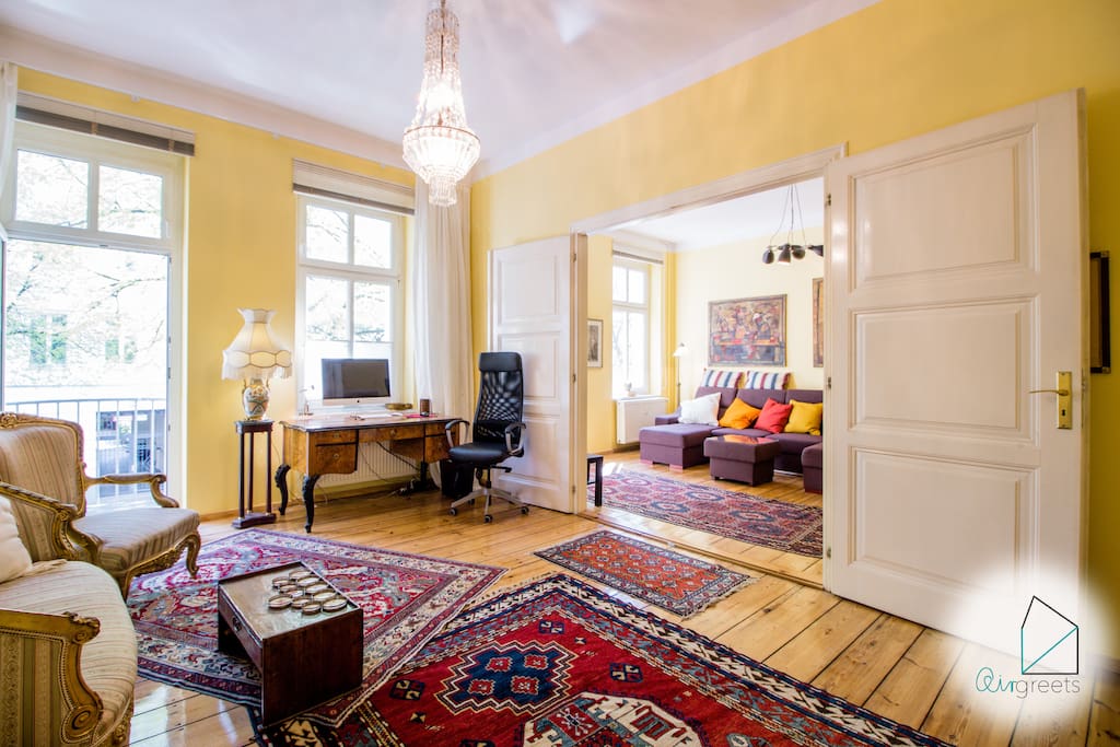 The beautiful carpets give extra flair.