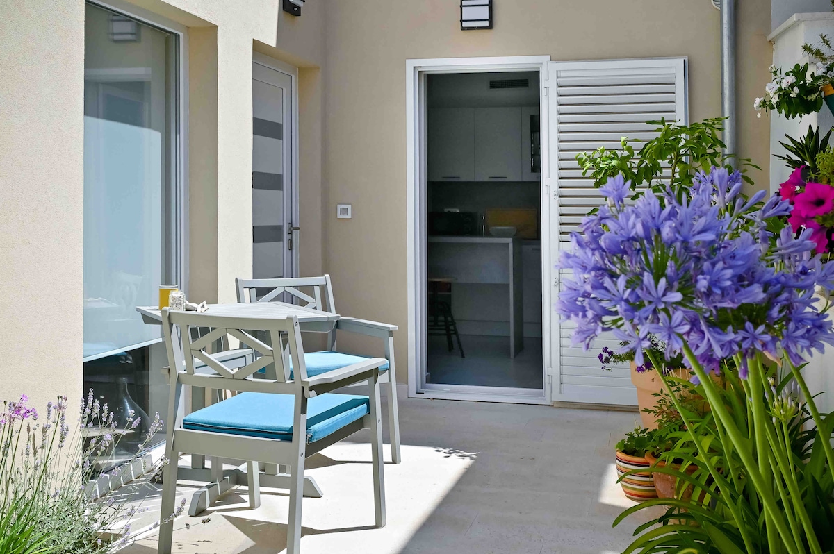 Patio image 2 at Apartment Festini – Spacious apartment in central Pag in Pag