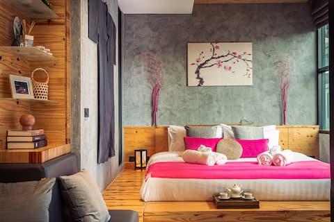 Japanese style loft studio at Nai Harn beach