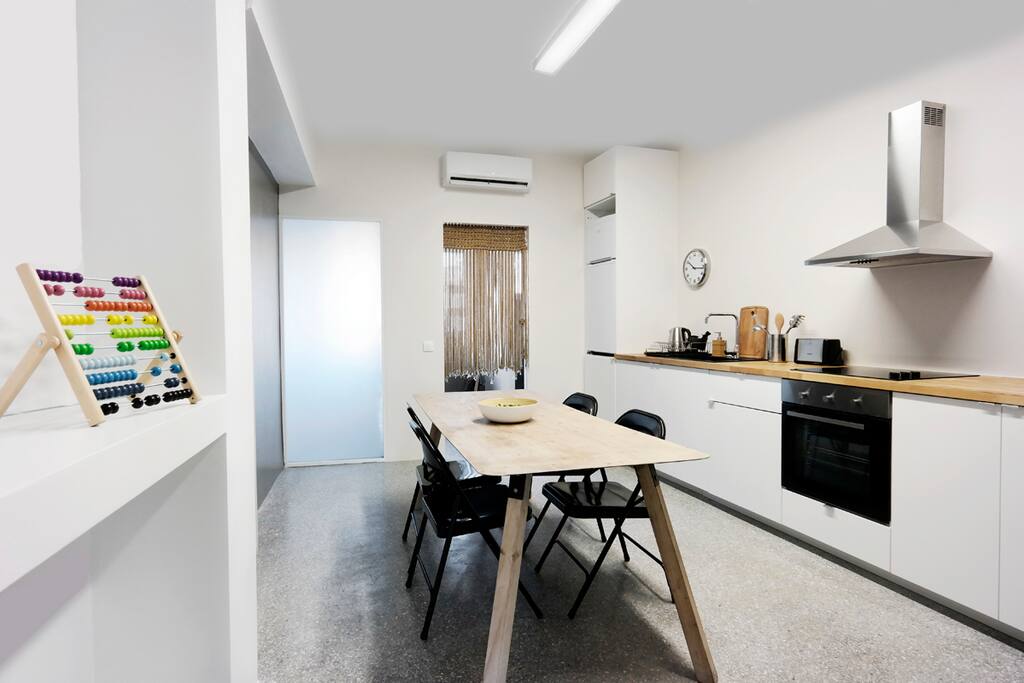 kitchen and dining