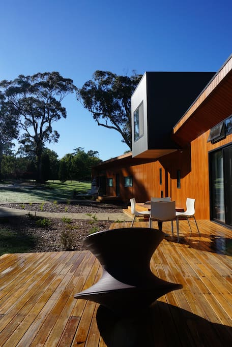We're surrounded by trees with plenty of local walks and jogging routes around us.