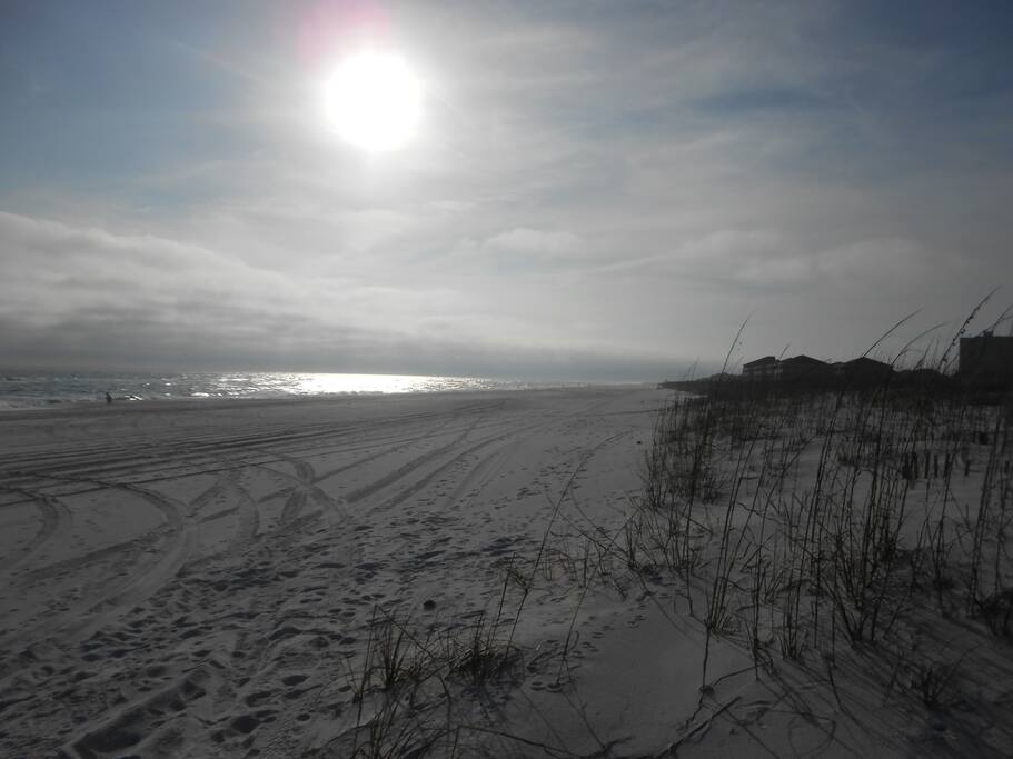 View of Beach in front of home near sunset