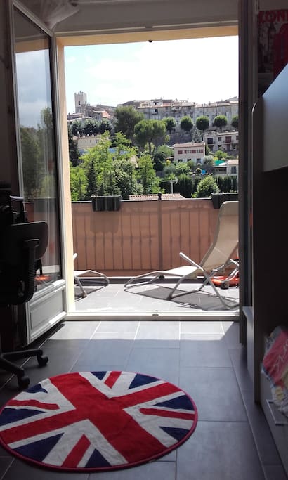 chambre enfants avec terrasse à l'étage