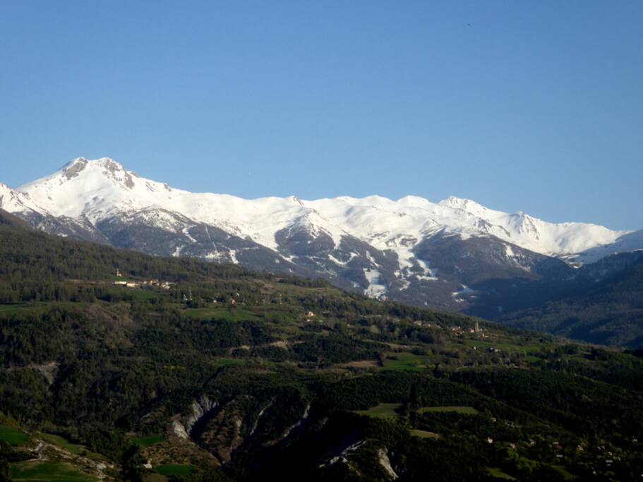 Paysage vu du chalet .