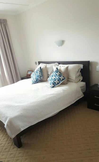 Super king bed in the master bedroom