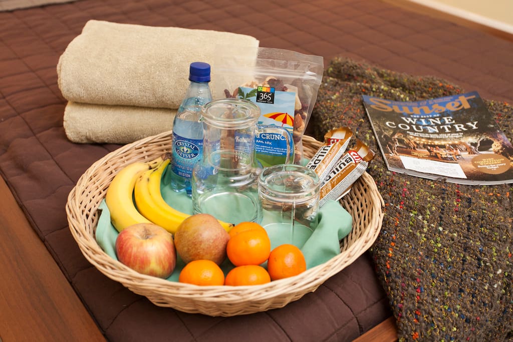 Welcome amenities for your arrival.