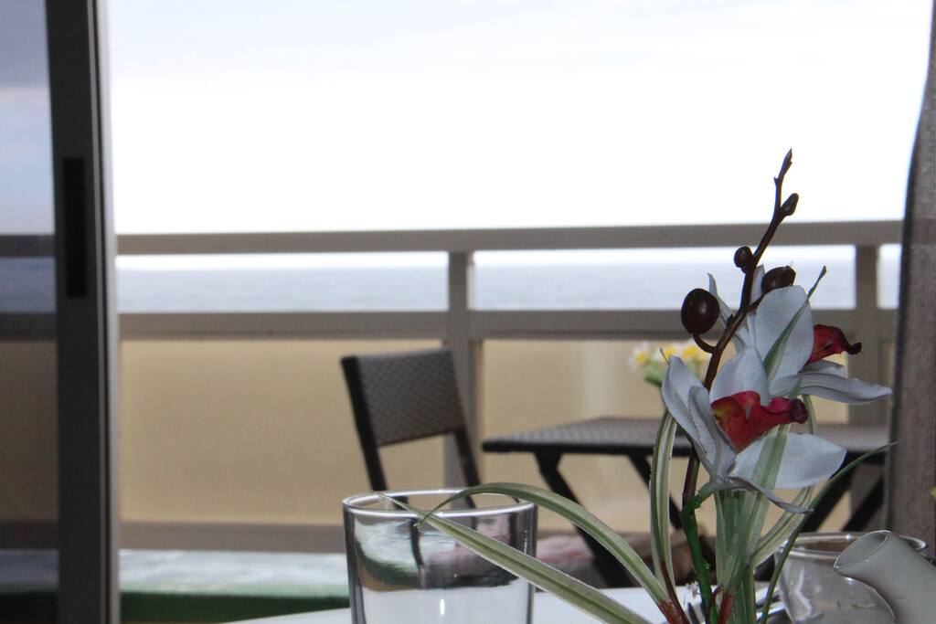The amazing views at first line in the beach