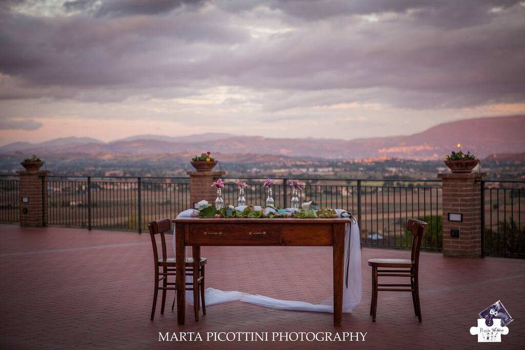 Panorama terrazza su Assisi