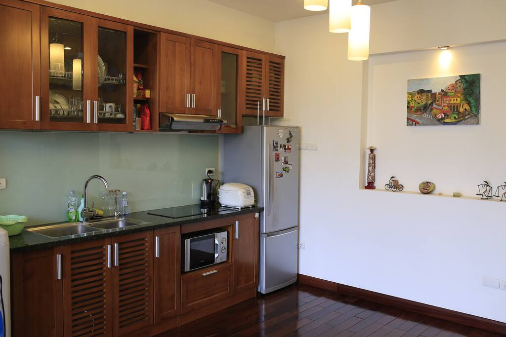 A nice well-equipped kitchen