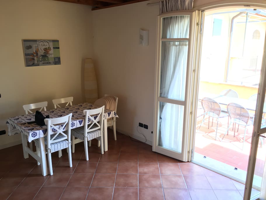terrace and dining area