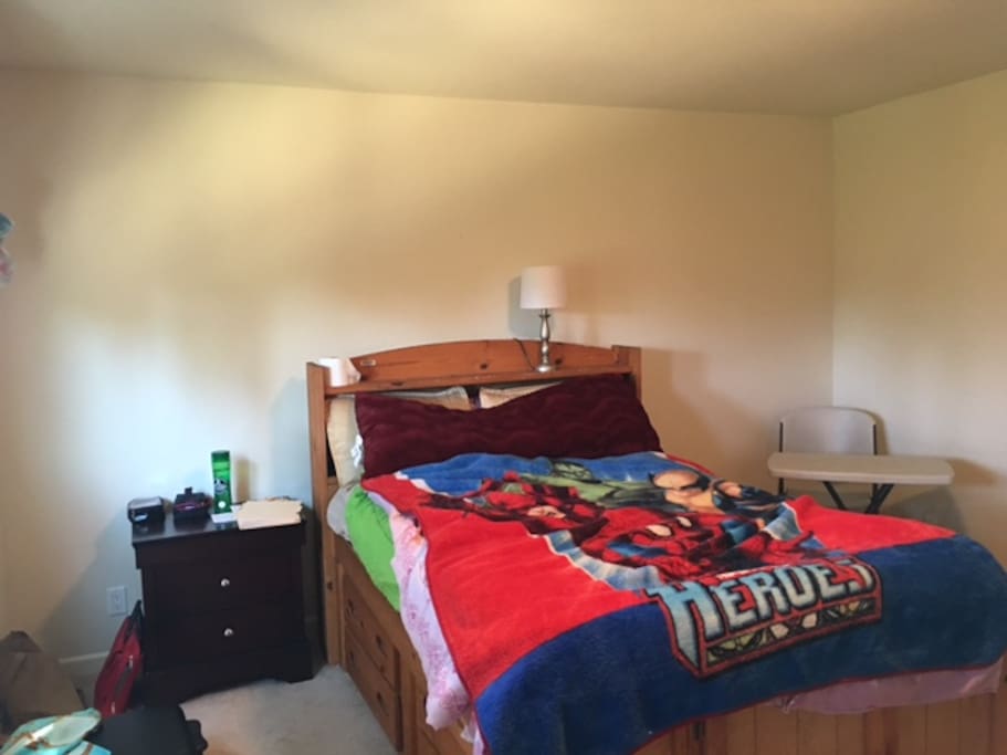 Queen Bed with Memory Foam