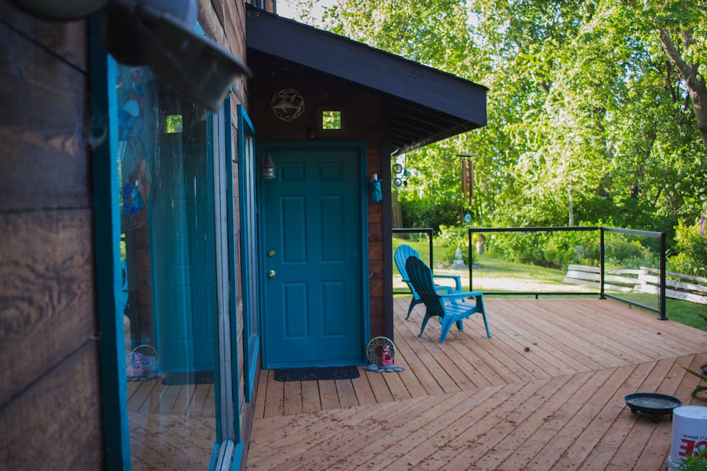 Enjoy quiet moments on the deck