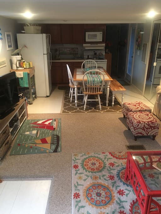 Living area open to kitchen