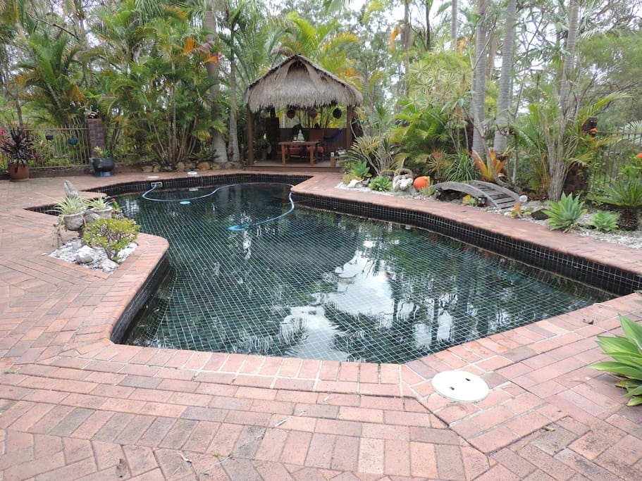 Pool and Bali Hut - a quiet retreat