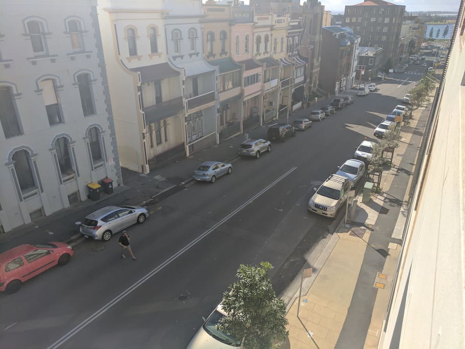 View from the balcony on Watt Street
