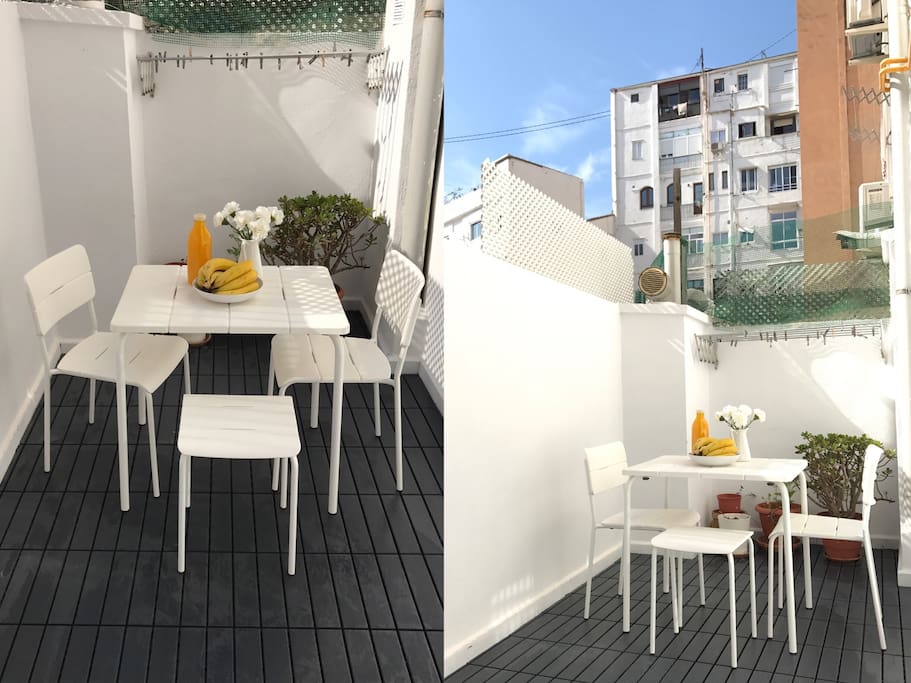 Enjoy the sunshine in the back terrace