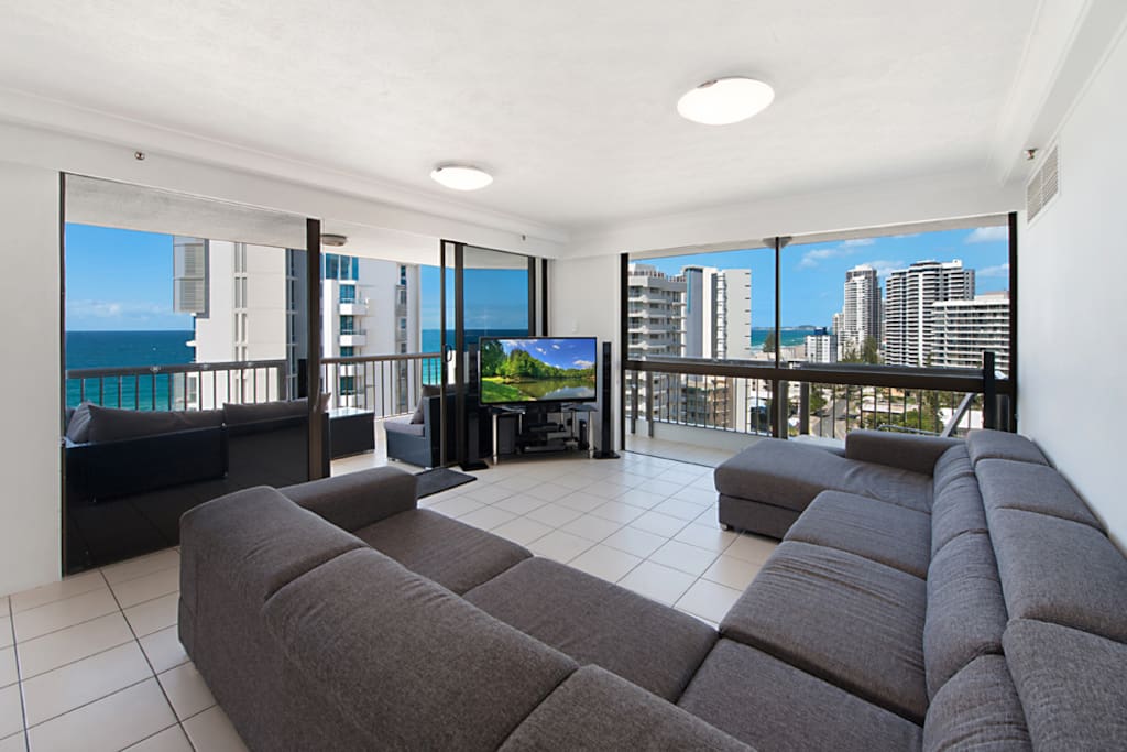 Spacious living area taking advantage of your stunning views!